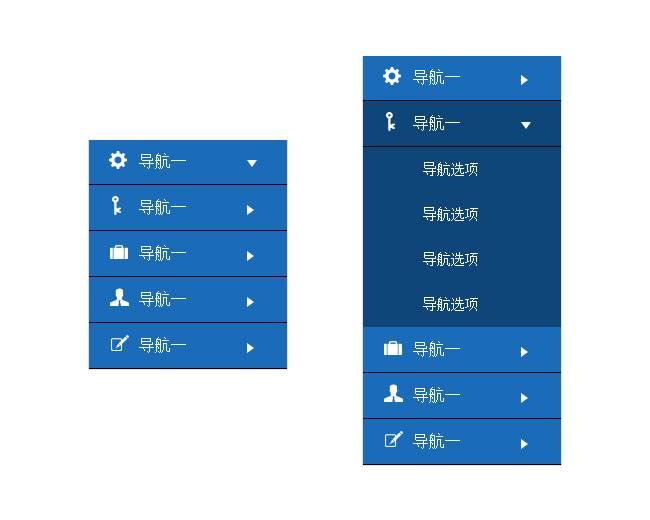jQuery树型多级手风琴菜单代码插图