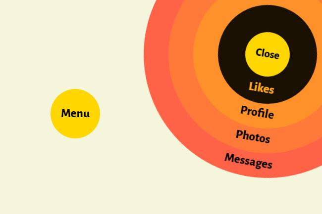 css3动画圆形导航菜单js特效代码插图