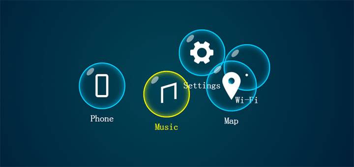 HTML5 SVG+CSS3旋转气泡图标导航菜单特效插图
