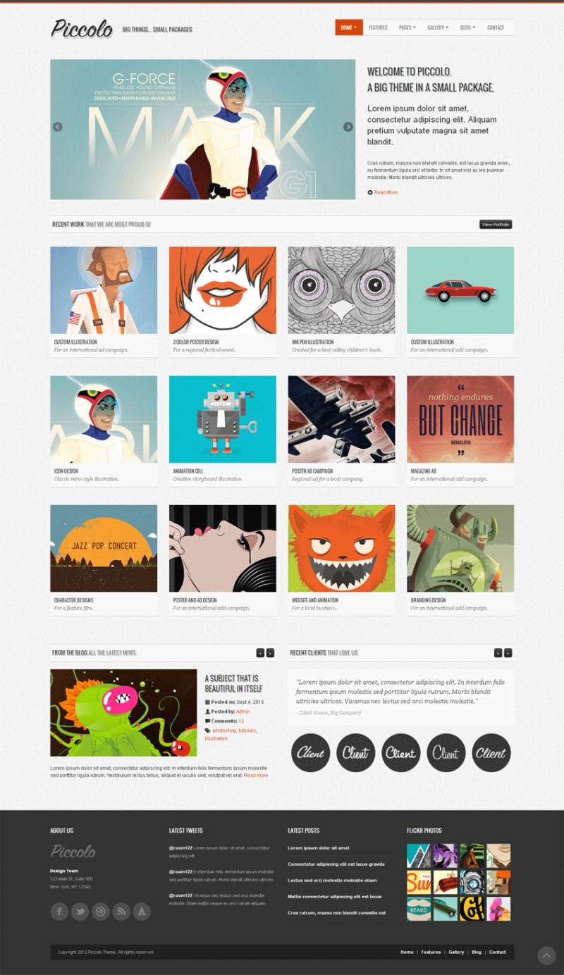 简洁的一家设计公司网站作品展示网页模板html5+css3全站下载_企业网站模板插图