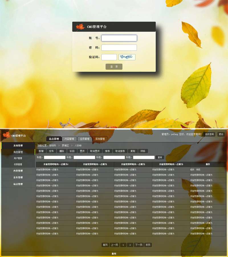 win7风格网站CMS后台管理模板系统html源码下载_网站后台模板插图