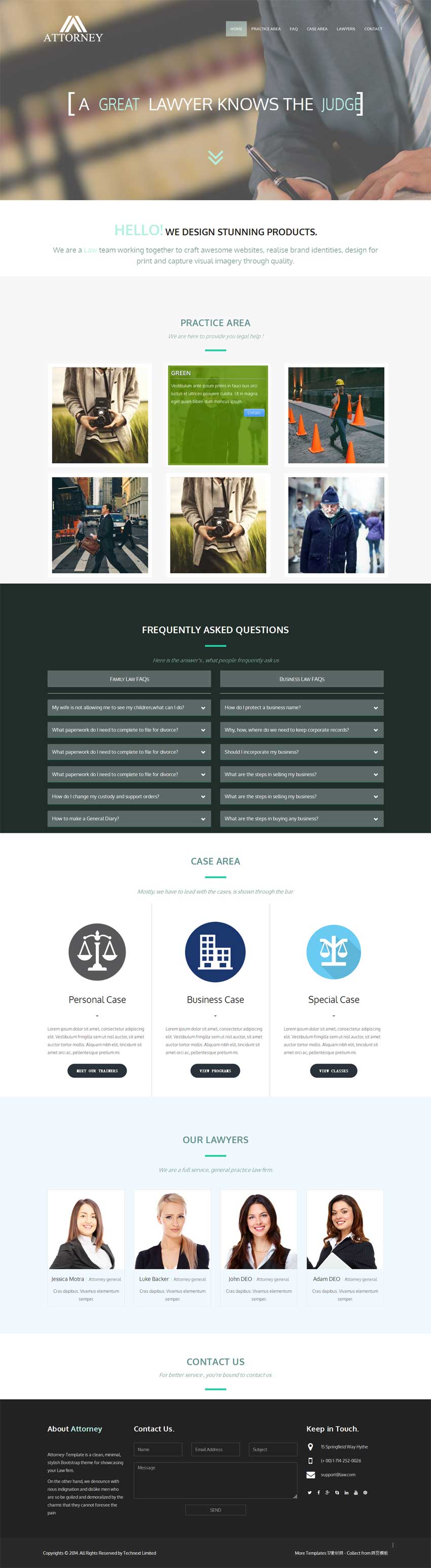 html5响应式商务律师网站单页模板下载_html单页模板插图