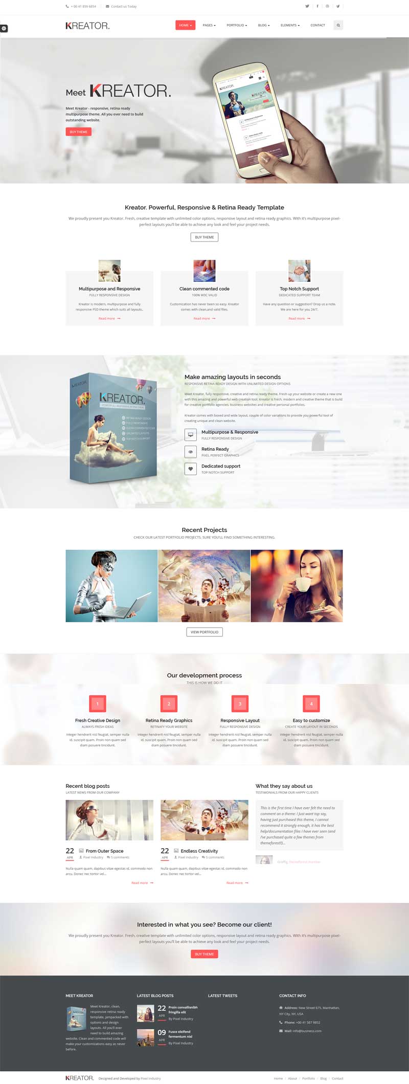 大气的网络建站公司网站html5响应式模板_响应式网站模板插图