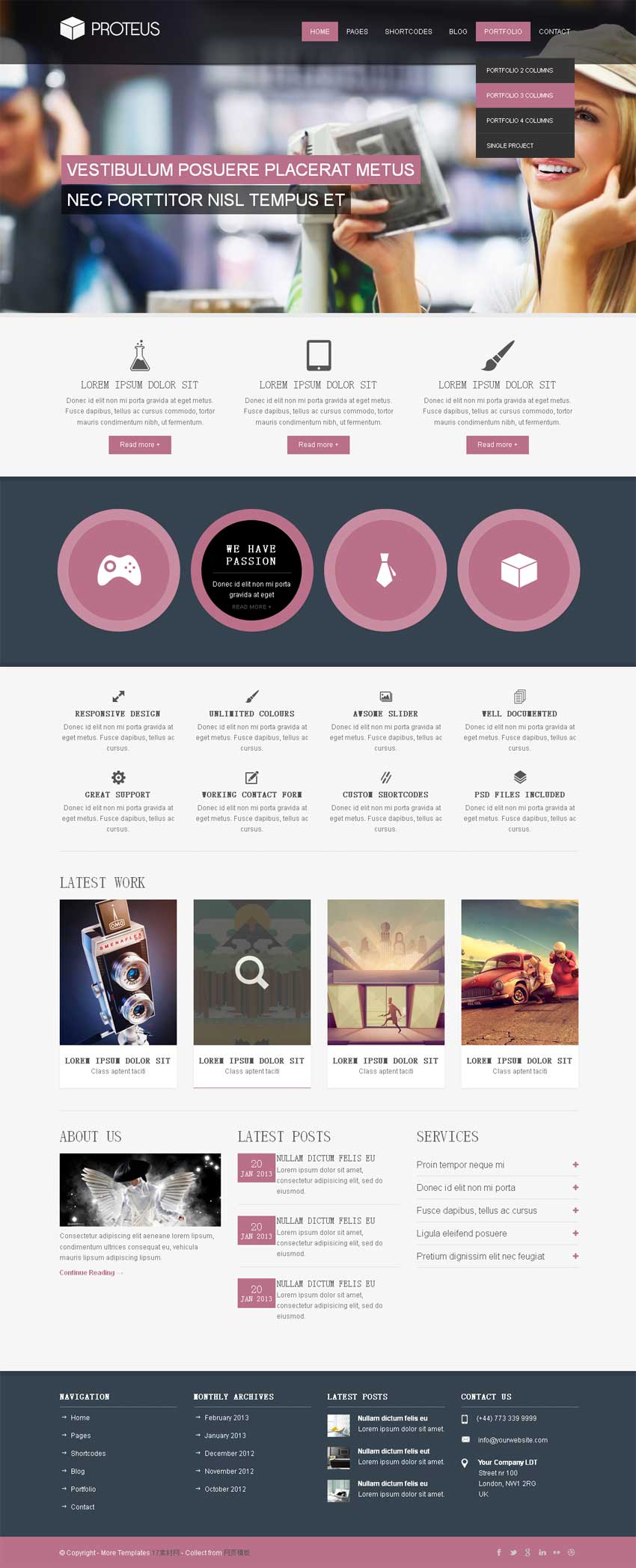 html5响应式网络设计公司网站模板下载_响应式网站模板插图