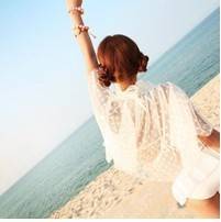 唯美女生海边意境头像_我最在乎的人不会让我哭_QQ头像插图13