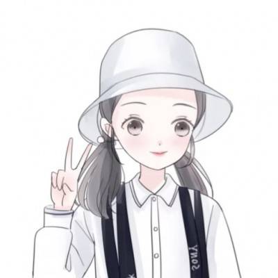 抖音简笔画女生头像呆萌可爱 我只是喜欢你哪有什么目的_QQ头像插图4