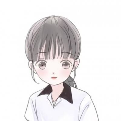 抖音简笔画女生头像呆萌可爱 我只是喜欢你哪有什么目的_QQ头像插图9