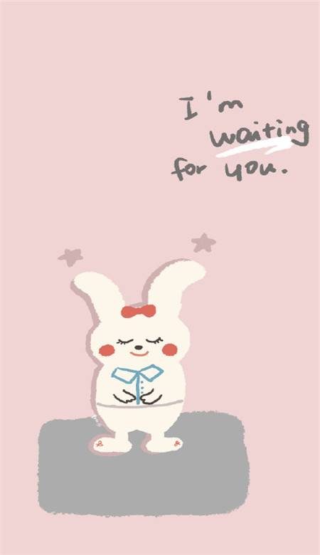 可爱情侣壁纸一对两张超萌 我生来就是要爱你的_QQ皮肤插图