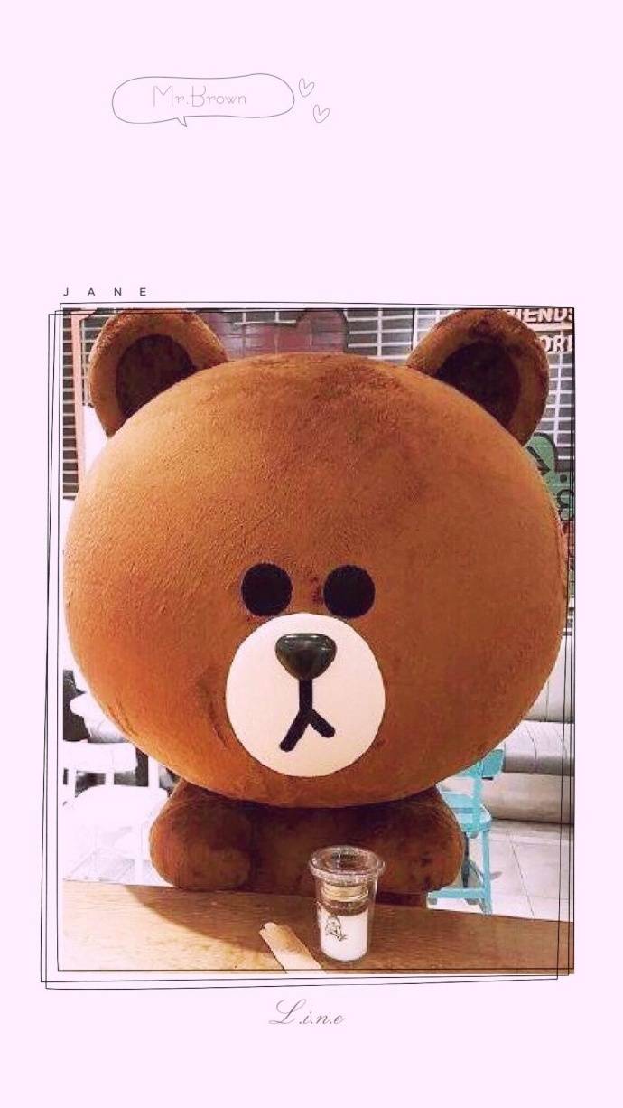 可爱的linefriends情侣手机壁纸 喜欢就要抢就是没教养_QQ皮肤插图3