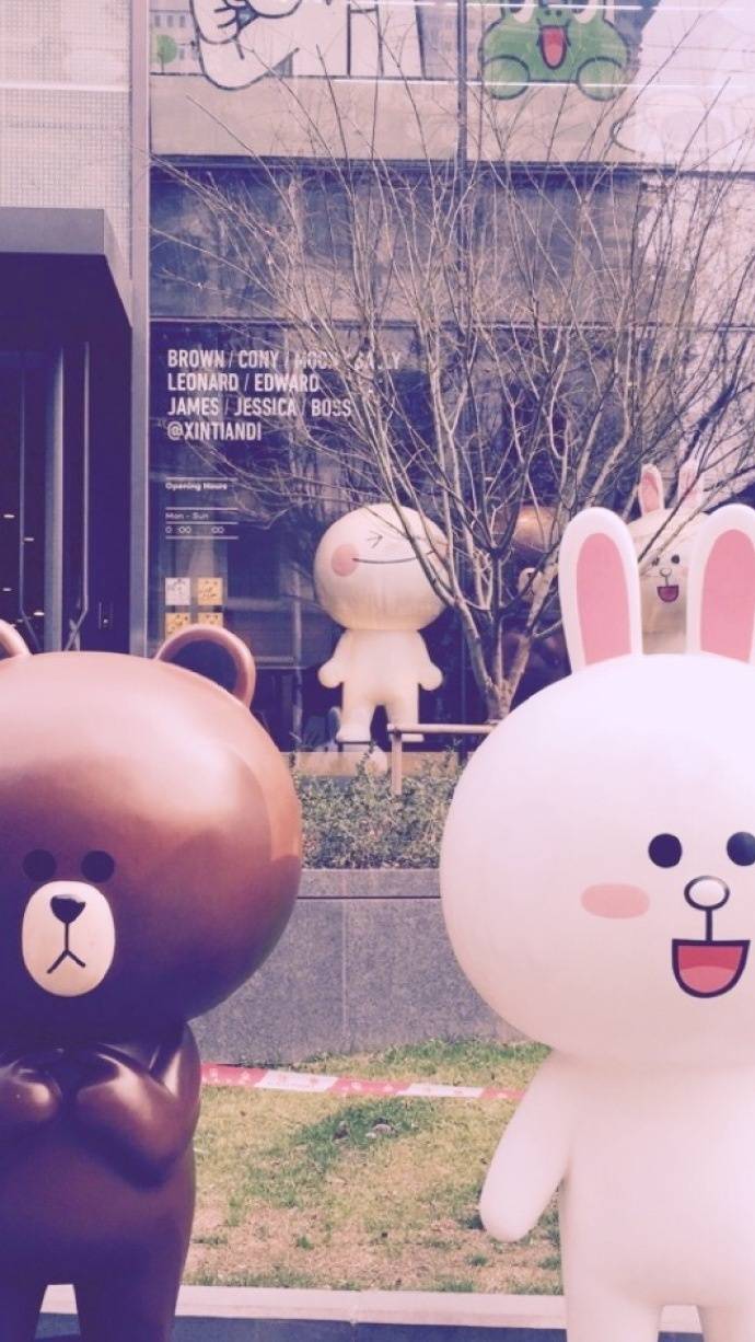 可爱的linefriends情侣手机壁纸 喜欢就要抢就是没教养_QQ皮肤插图6
