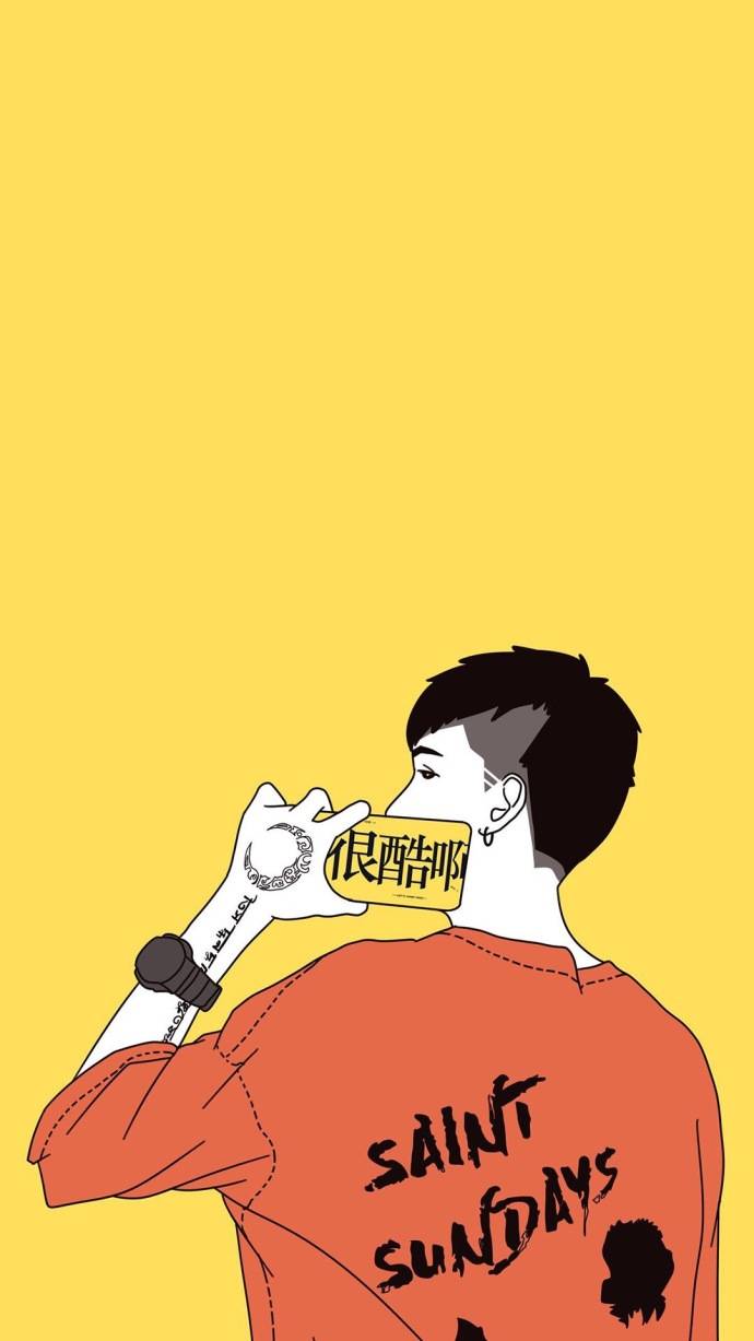 卡通版情侣聊天背景壁纸一对 路途遥远我们在一起吧_QQ皮肤插图1