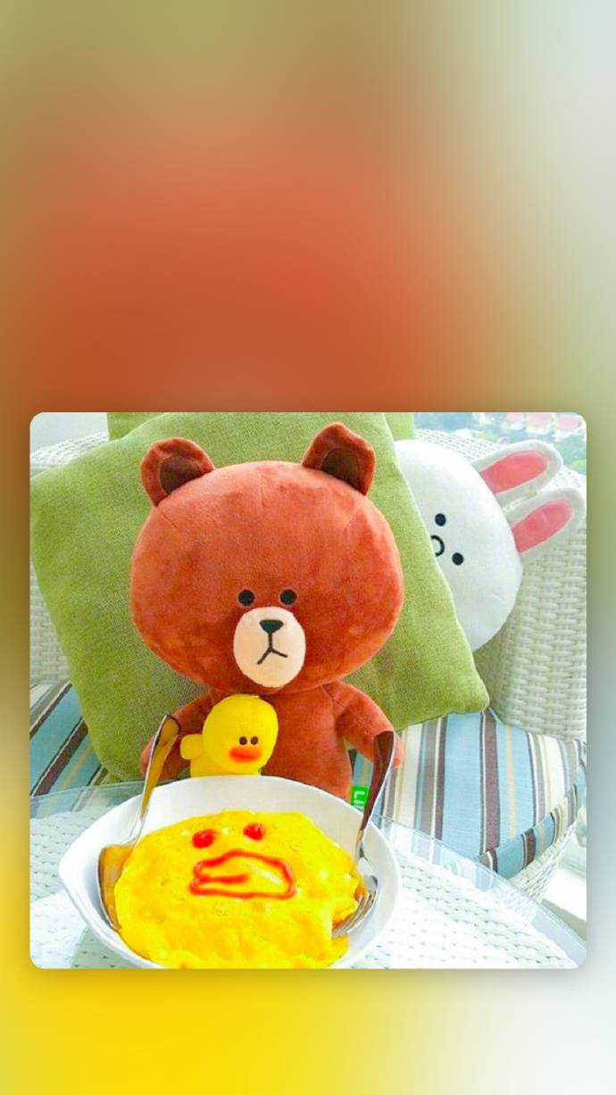 超萌布朗熊手机壁纸情侣系列 一生的幸福大概就是看着你笑_QQ皮肤插图6