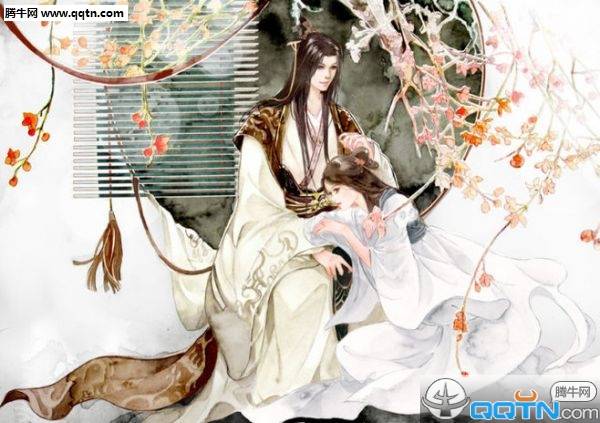 唯美古风情侣图片素材 明明就应该和你亲吻在风里_QQ皮肤插图3
