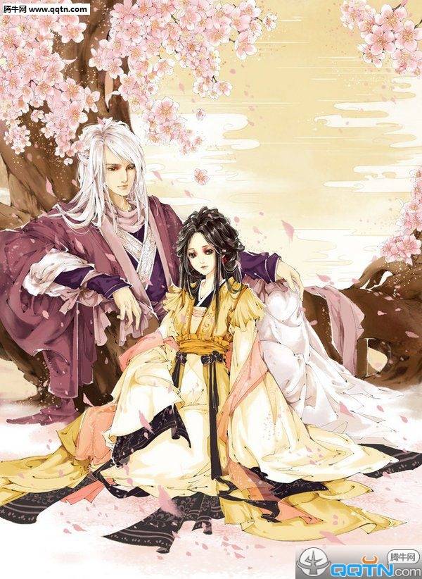 唯美古风情侣图片素材 明明就应该和你亲吻在风里_QQ皮肤插图10
