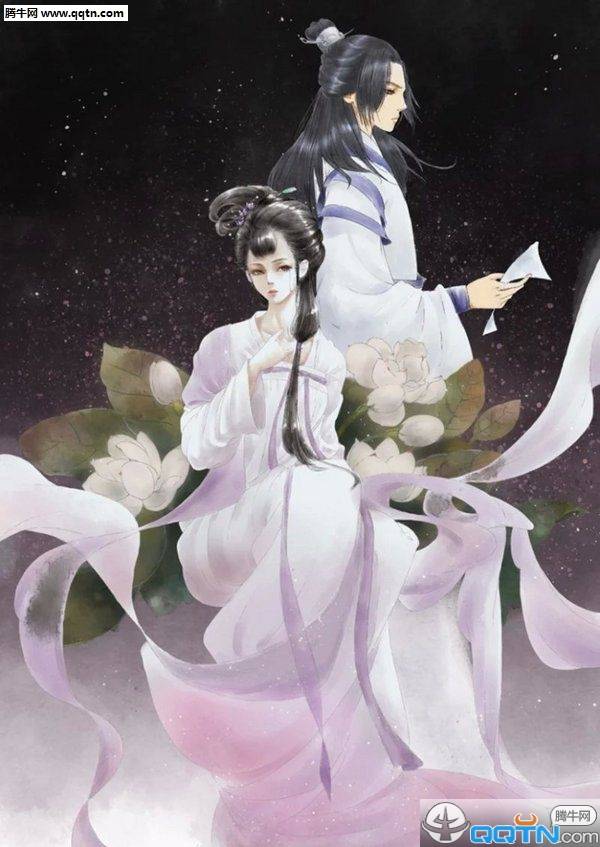 唯美古风情侣图片素材 明明就应该和你亲吻在风里_QQ皮肤插图7