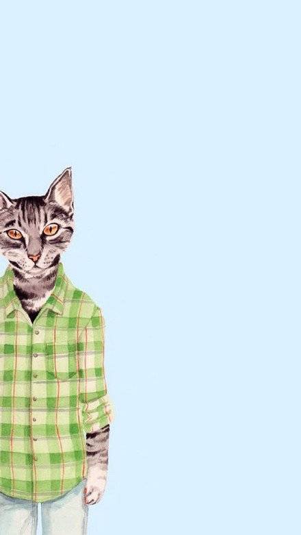 卡通手绘猫咪情侣皮肤一对 手绘猫咪一对情侣皮肤_QQ皮肤插图3