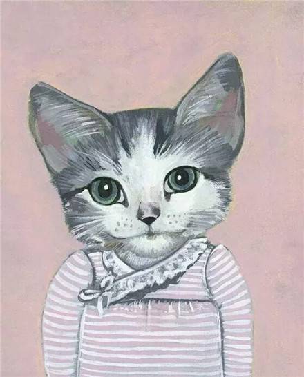 卡通手绘猫咪情侣皮肤一对 手绘猫咪一对情侣皮肤_QQ皮肤插图5