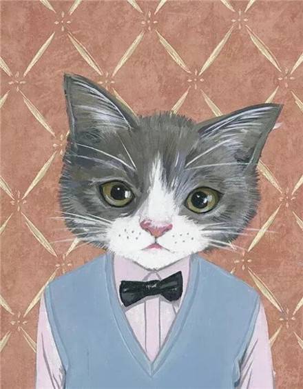 卡通手绘猫咪情侣皮肤一对 手绘猫咪一对情侣皮肤_QQ皮肤插图4