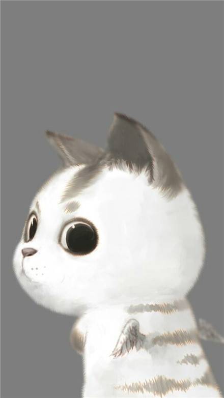 卡通手绘猫咪情侣皮肤一对 手绘猫咪一对情侣皮肤_QQ皮肤插图8