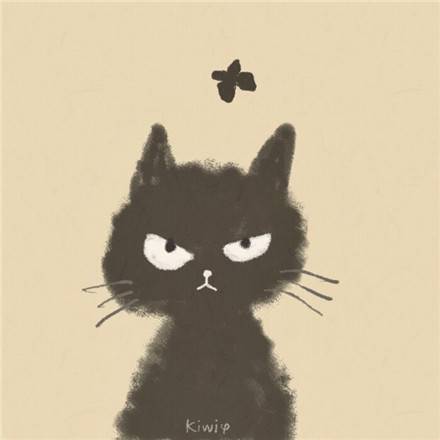 卡通手绘猫咪情侣皮肤一对 手绘猫咪一对情侣皮肤_QQ皮肤插图6