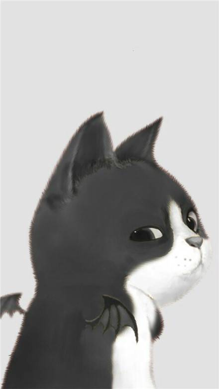 卡通手绘猫咪情侣皮肤一对 手绘猫咪一对情侣皮肤_QQ皮肤插图9