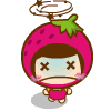 草莓女孩QQ表情 红色卡通搞笑QQ表情_QQ表情插图13