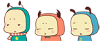虫虫三人行QQ表情 搞笑卡通QQ表情_QQ表情插图1