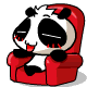 kapo猴和黑眼熊猫QQ表情 卡通浪漫搞笑的QQ表情_QQ表情插图8