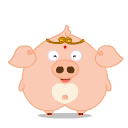 星星猪和囧妮QQ表情 搞笑卡通QQ表情_QQ表情插图15