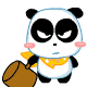 熊猫QQ表情大全 小若熊QQ搞笑表情_QQ表情插图7