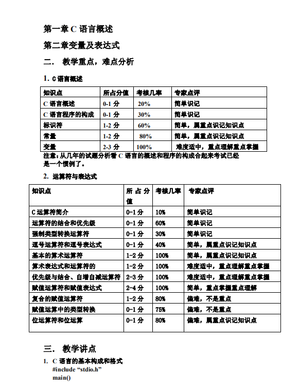 计算机二级C语言 完整复习资料 PDF插图