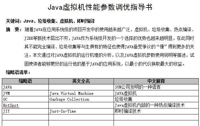 Java虚拟机性能参数调优指导书 中文插图