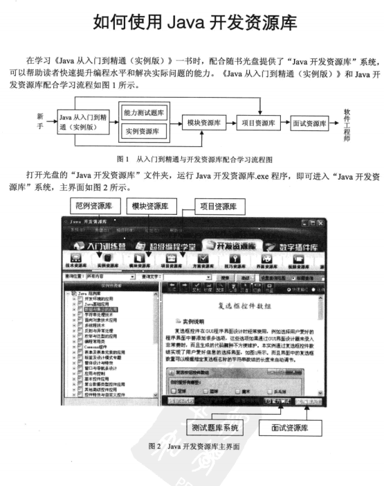 Java从入门到精通实例版（含光盘代码）中文 pdf插图