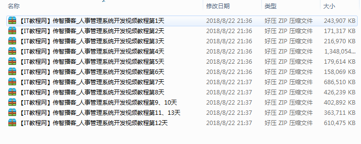 人事管理系统开发视频教程（12天）插图