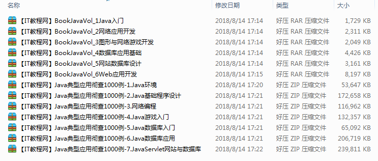 “Java典型应用彻查1000例”视频、课件与源码插图