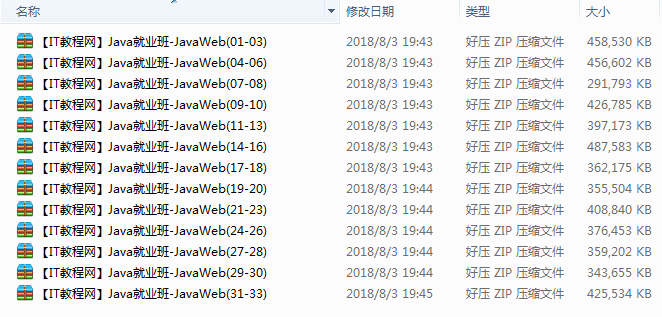 Java就业班JavaWeb视频教程【33讲】插图