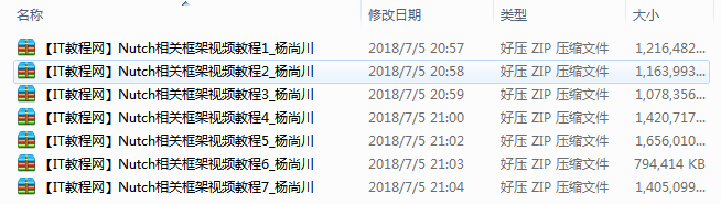 Nutch相关框架视频教程插图