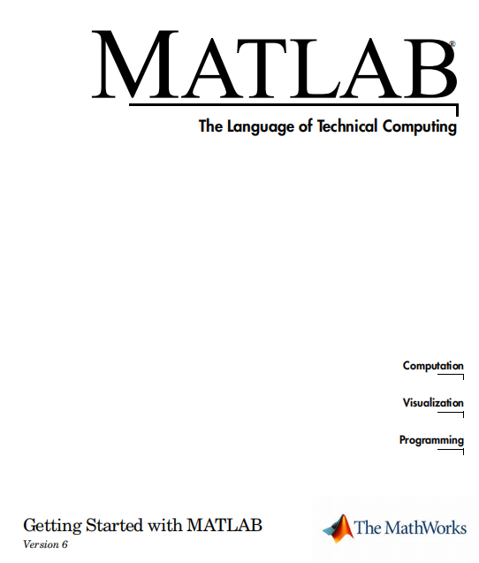MATLAB 入门手册 英文PDF插图