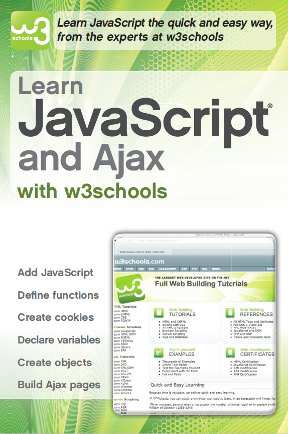 Learn javascript and Ajax with w3Schools 英文pdf_前端开发教程插图