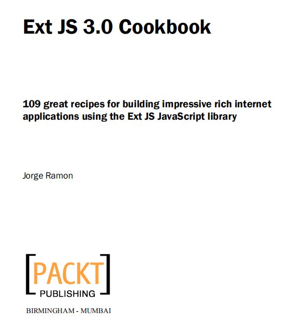 Ext JS 3.0 Cookbook 英文pdf_前端开发教程插图