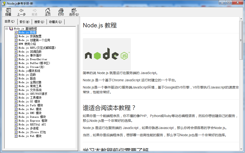 Node.js参考手册 中文CHM版_前端开发教程插图