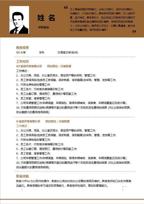 淘宝运营个人简历模板插图