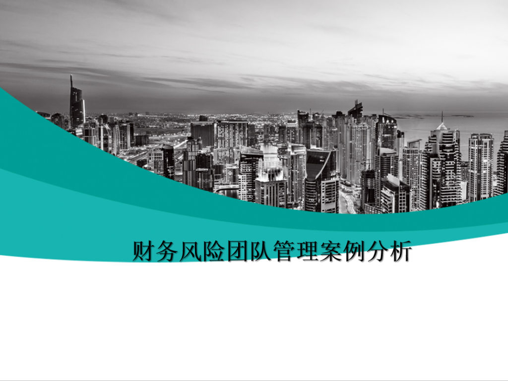 财务风险团队管理案例分析PPT模板插图