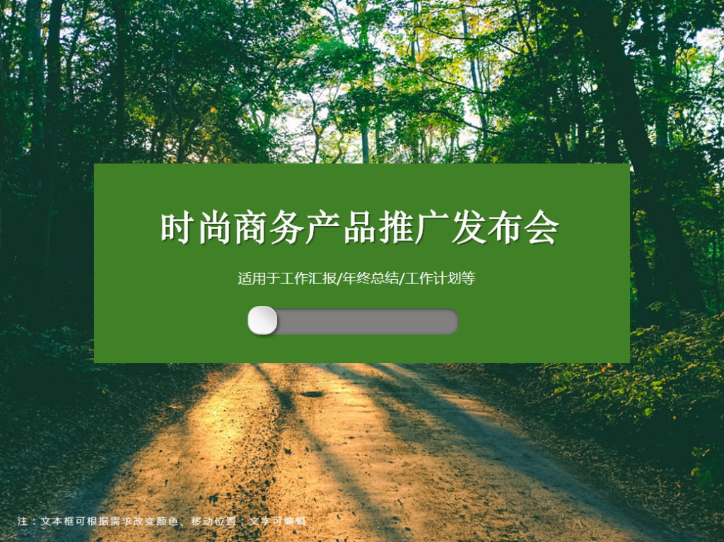 时尚商务产品推广发布会PPT模板插图