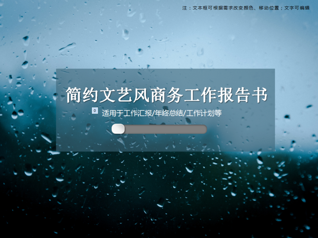 简约文艺风商务工作报告书PPT模板插图
