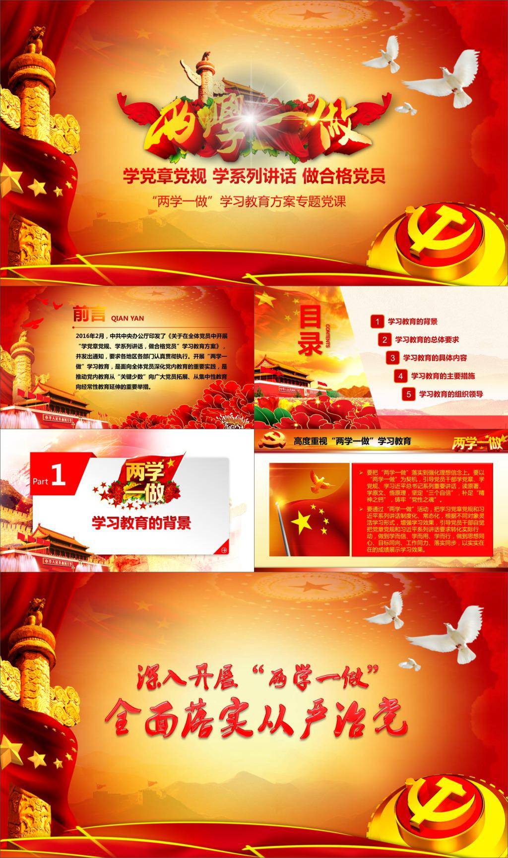 “两学一做”学习教育方案专题党课插图