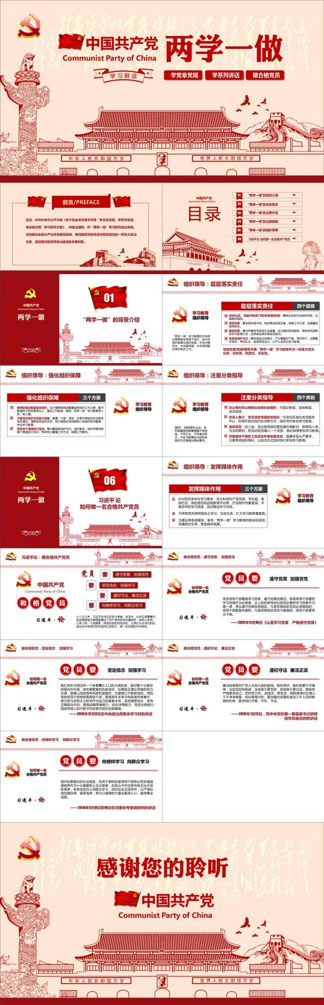 党政党建类工作总结汇报插图