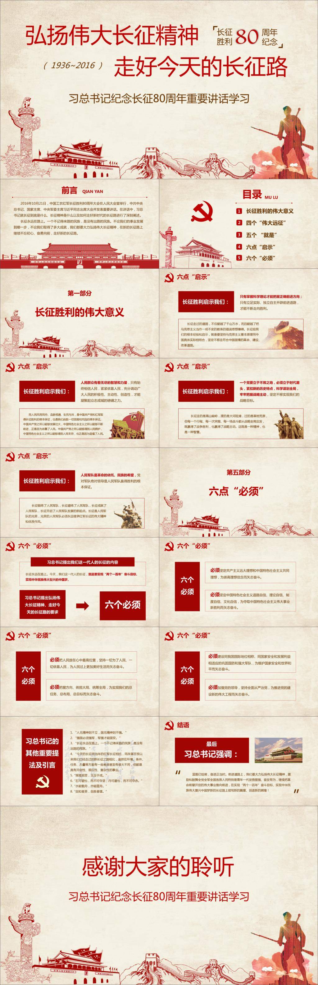 纪念长征80周年重要讲话学习插图