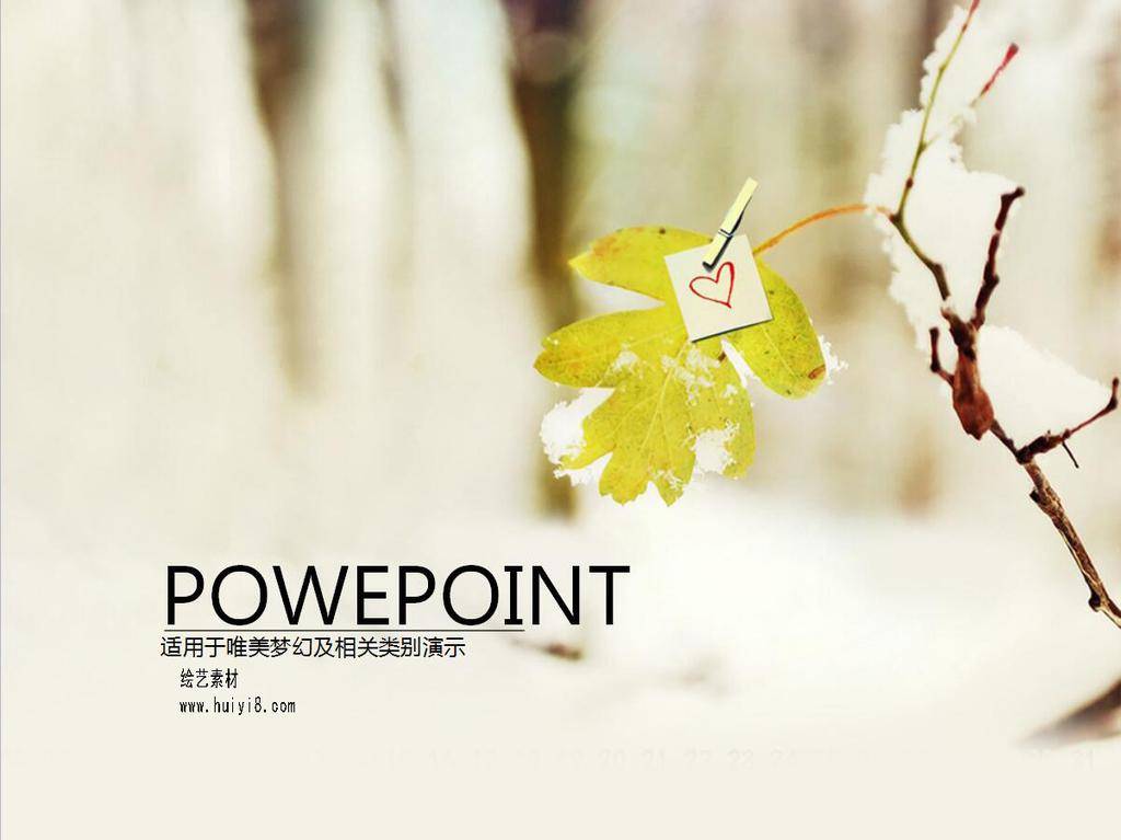 枫叶恋情ppt插图