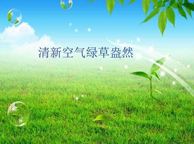 清新空气绿草盎然插图